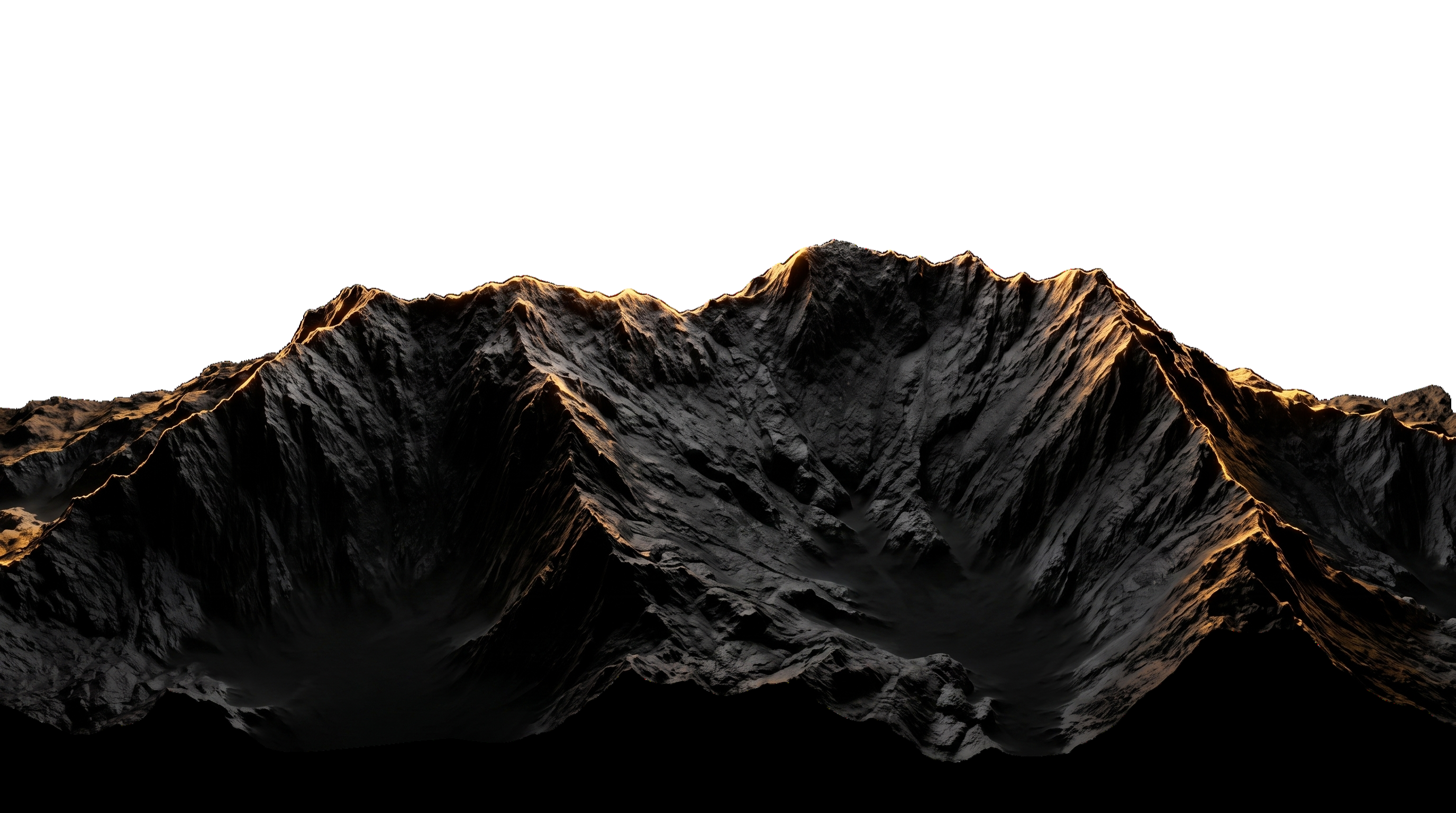 Mountain landscape representing geological exploration